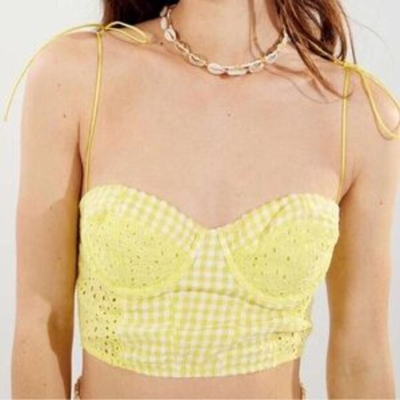 Urban Outfitters Sweet On You Gingham Bustier - Picture 2 of 8
